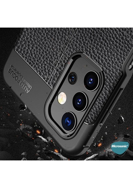 Samsung Galaxy A32 4g Kılıf Deri Dokulu Silikon Lacivert fırsatları