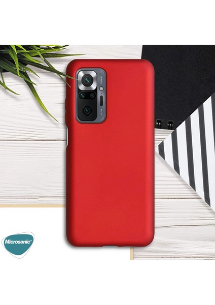 Matte Silicone Xiaomi Redmi Note 10 Pro Kılıf Gold