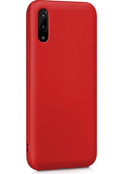 Matte Silicone Samsung Galaxy A02 Kılıf Kırmızı