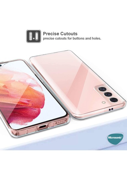 Samsung Galaxy S21 Plus Kılıf 6 Tarafı Tam Full Koruma 360 Clear Soft Şeffaf
