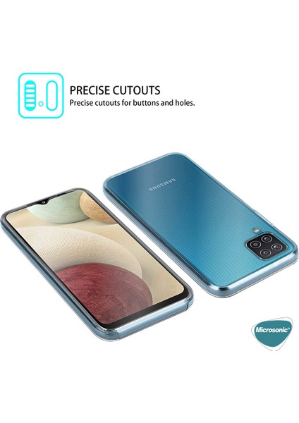 Samsung Galaxy A12 Kılıf 6 Tarafı Tam Full Koruma 360 Clear Soft Şeffaf modelleri