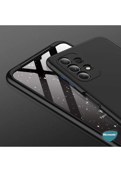 Samsung Galaxy A32 4g Kılıf Double Dip 360 Protective Siyah Kırmızı