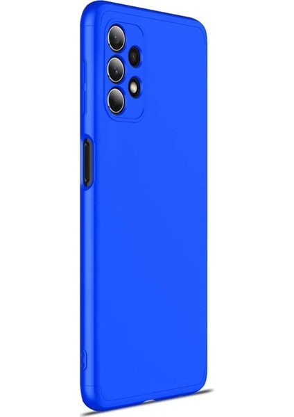 Samsung Galaxy A32 4g Kılıf Double Dip 360 Protective Mavi