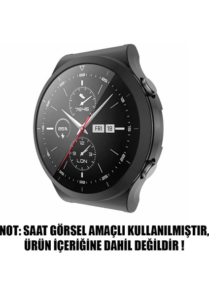 Huawei Watch Gt2 Pro Kılıf 360 Full Round Soft Silicone Siyah