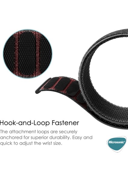 Realme Watch S Pro Hasırlı Kordon Woven Sport Loop Kırmızı modelleri