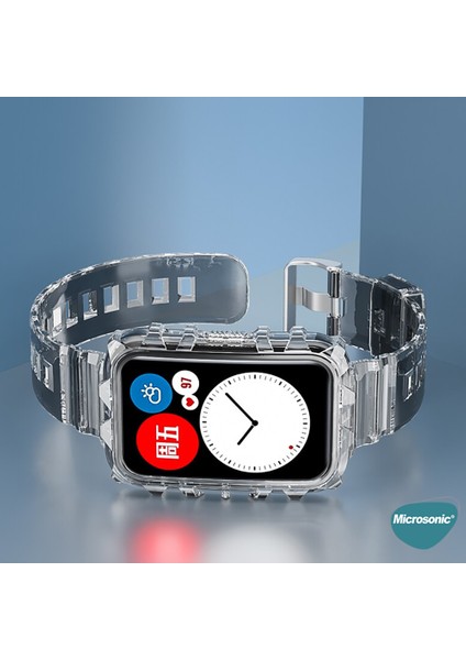 Huawei Watch Fit Kordon Transparent Clear Band Siyah fiyatları