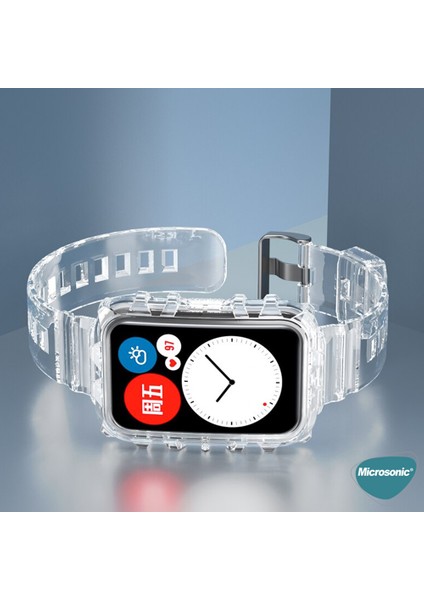 Huawei Watch Fit Kordon Transparent Clear Band Şeffaf fiyatları