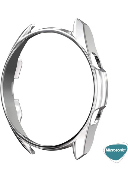 Samsung Galaxy Watch 3 41MM Kılıf 360 Full Round Soft Silicone Gümüş