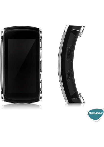 Samsung Gear Fit 2 Pro Kılıf 360 Full Round Soft Silicone Şeffaf