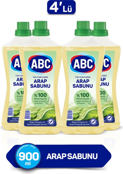 Abc Arap Sabunu 900 ml 4'lü