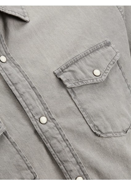 12138115 Erkek Jjesherıdan Shırt L/s Noos Denim Gömlek modelleri