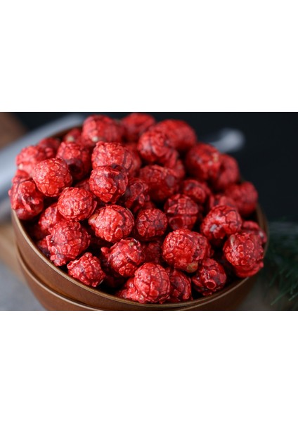 Gerçek Çilek Parçacıklı Karamelli Patlamış Mısır / Popcorn 1 kg