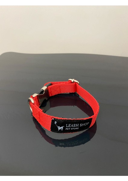 Leash Shop Köpek Boyun Tasma Takımı Kırmızı 30-45 cm