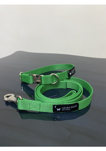 Leash Shop Köpek Boyun Tasma Takımı Yeşil 20-30 cm