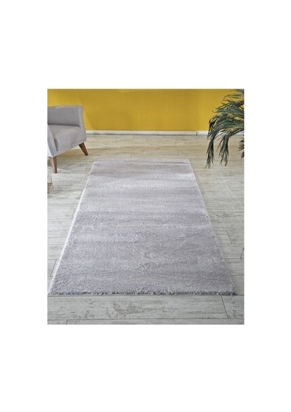 Sarar Post Kaymaz Taban Özel Ölçü Kesme Tavşantüyü Gri Renk Peluş Halı Yolluk fiyatları