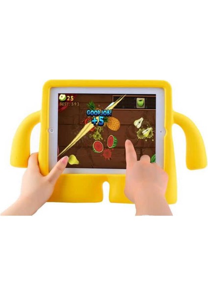 Apple iPad Mini 4 Maskotlu Standlı Kılıf Sarı Sarı