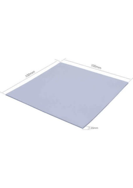 1mm - Chipset Soğutucu Termal Pad Ped - Gri - 1.0MM*100*100MM