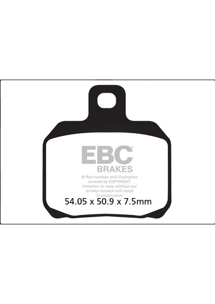 Ebc Fren Balatası Sfa266 Arka Ducatı Monster 696 796 1100 1200 Pe