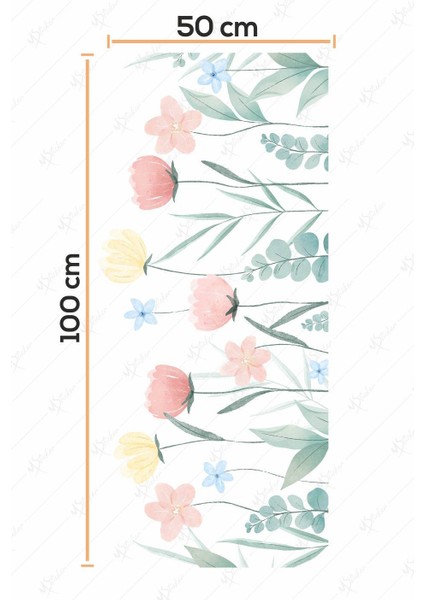 Bahar Çiçekleri Sticker Seti-Çocuk Bebek Odası Duvar Sticker modelleri