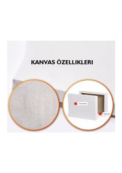 Astronot Ay Boşluk Temalı Dekoratif Kanvas Tablo