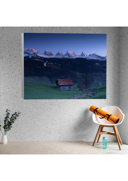 Akşam Doğa Manzarası Temalı Dekoratif Kanvas Tablo