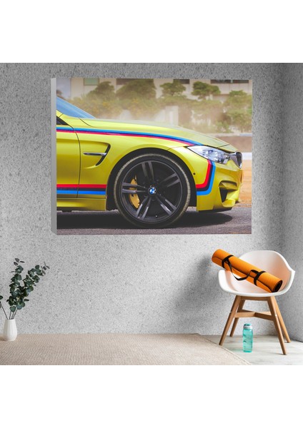 Yakın Çekim Bmw Spor Araba Dekoratif Kanvas Tablo fiyatları