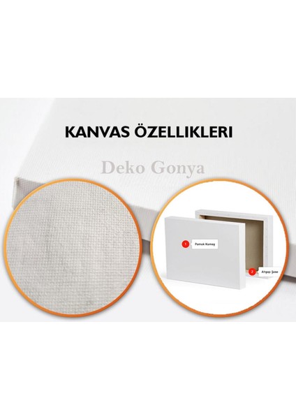 Deko Gonyadoğa ve Manzara Temalı Kanvas Tablo TBLO-083-1