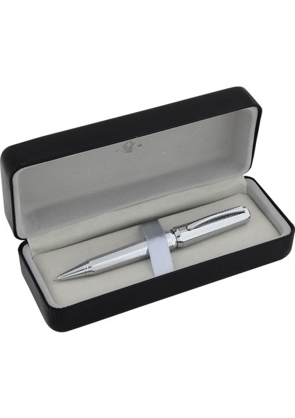 Gıza Tükenmez Kalem Krom Desenli 924