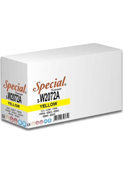 Specıal S-W2072A Sarı Chipsiz 117A Toner 0,7k