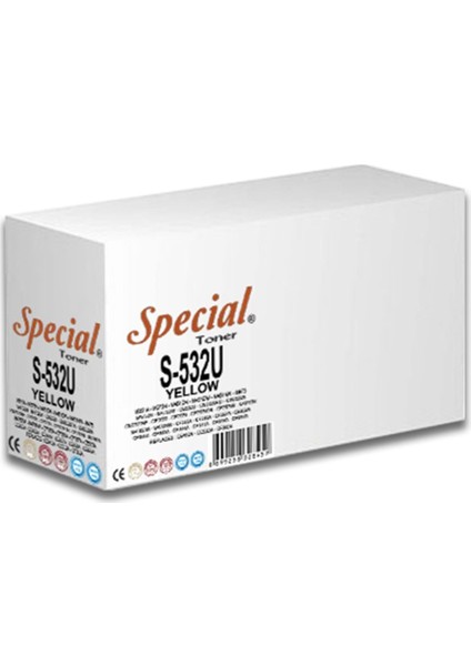 Specıal 532U -CC532A-CE412-CF382A-CRG718 Üniversal 2,6k Toner Sarı