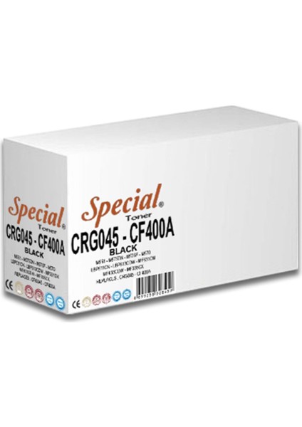 Specıal CF400A CRG045BK Siyah 201A Toner 1,5k