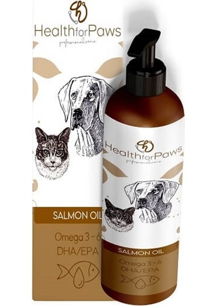 Kedi ve Köpekler Için Somon Yağı 200ML