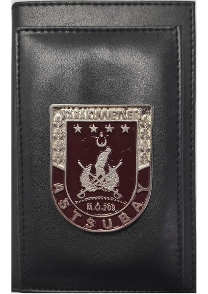 Astsubay Kalemlikli Not Defteri Cüzdan (Metal Rozet)