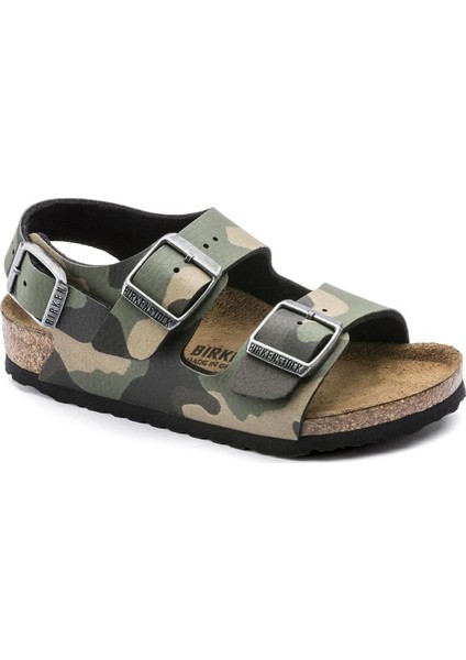 Birkenstock-Çocuk-Milano Kids Bf-Desert Soil Camo KHAKi-HAKi-1017378