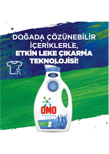 Sıvı Çamaşır Deterjanı Beyazlar İçin 1950 ML 30 Yıkama