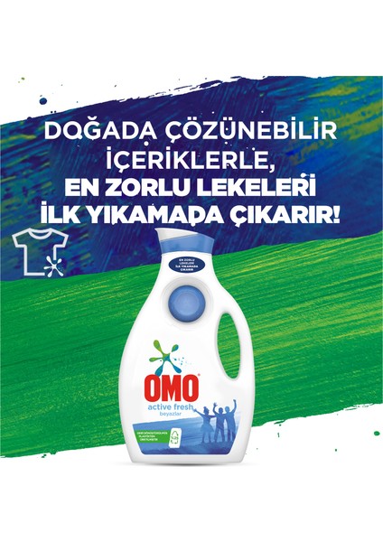 Sıvı Çamaşır Deterjanı Beyazlar İçin 1950 ML 30 Yıkama