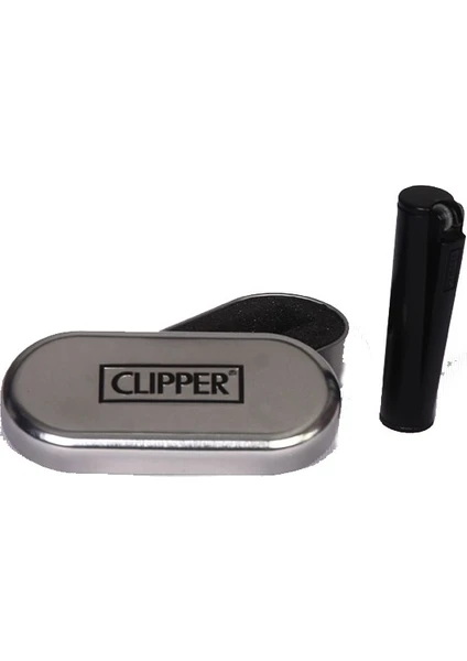 Clipper Clipper Benzinli Çakmak + Siyah Renk + Özel Kutu