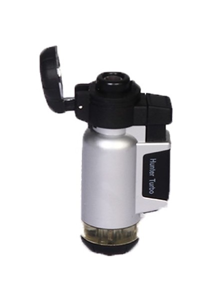 Clipper Hunter Model Tek Pürmüz Gazlı Çakmak- Gümüş Renk