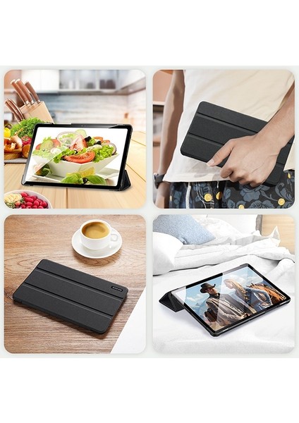 Sm Tab A7 10.4 2020 (T500/T505) Kılıf Soft Tpu Mıknatıslı Domo Kılıf AL-33911 Siyah fiyatları
