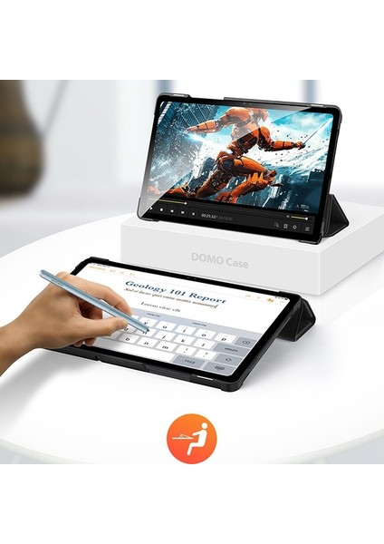 Sm Tab A7 10.4 2020 (T500/T505) Kılıf Soft Tpu Mıknatıslı Domo Kılıf AL-33911 Siyah indirimleri