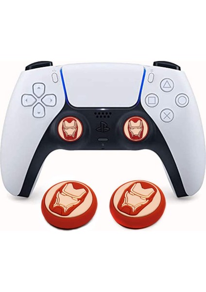 Ps5 Dualsense 2 Adet Demr Adam Kabartma Desenli Analog Başlığı