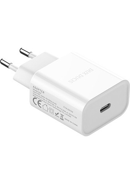 Dux Ducıs Pd 20W Hızlı Şarj Aleti 20W Usb-C Güç Adaptörü C50