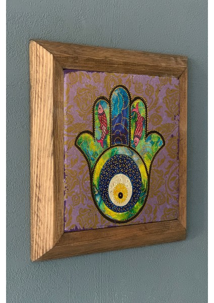 Masif Çerçeveli Taş Tablo-Wall Decor- Oscar Stone Decor 28X28 cm fiyatları