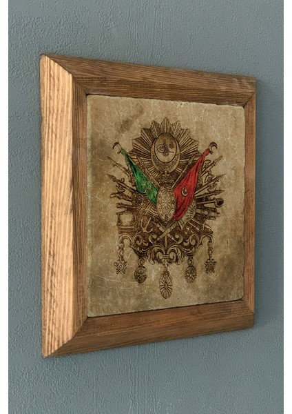Masif Çerçeveli Taş Tablo-Wall Decor- Oscar Stone Decor 28X28 cm fiyatları
