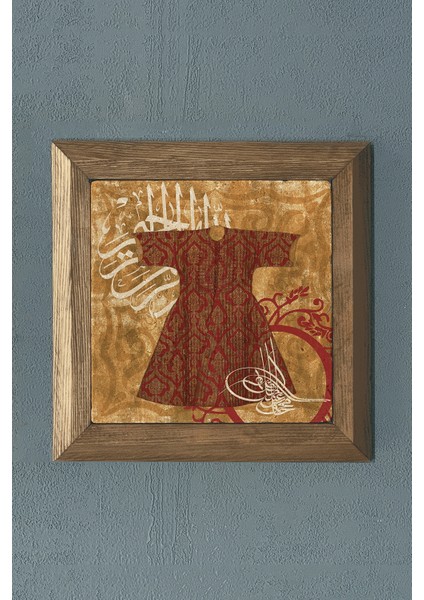 Masif Çerçeveli Kaftan Doğaltaş Tablo Pano Oscar Stone Decor 28X28 cm