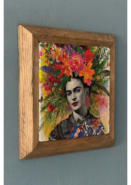 Masif Çerçeveli Taş Tablo-Wall Decor- Oscar Stone Decor 28X28 cm fiyatları