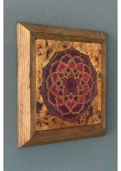 Masif Çerçeveli Doğaltaş Tablo Pano Oscar Stone Decor 28X28 cm fiyatları