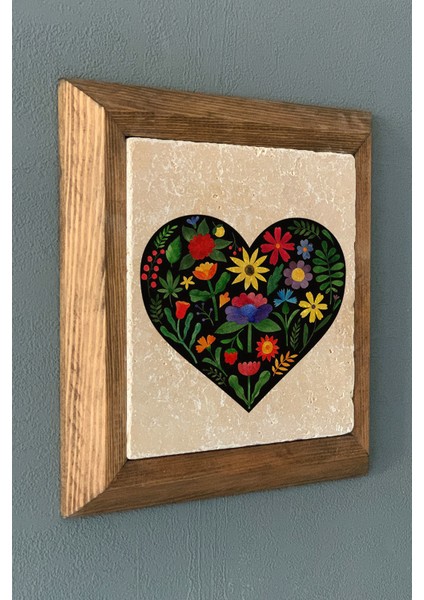 Masif Çerçeveli Doğaltaş Tablo Pano Oscar Stone Decor 28X28 cm fiyatları