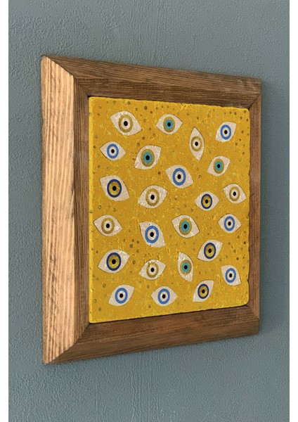 Masif Çerçeveli Taş Tablo- Duvar Dekoru- Oscar Stone Decor 28X28 Cm-Wall Decor fiyatları