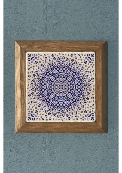 Masif Çerçeveli Taş Tablo- Duvar Dekoru- Oscar Stone Decor 28X28 Cm-Wall Decor